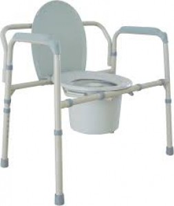 Folding Steel Commode