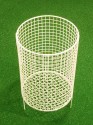 round white wire basket