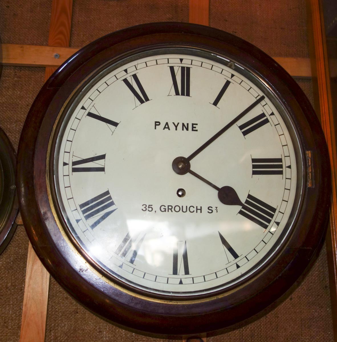 Mahogany 12 inch Round Dial Wall Clock