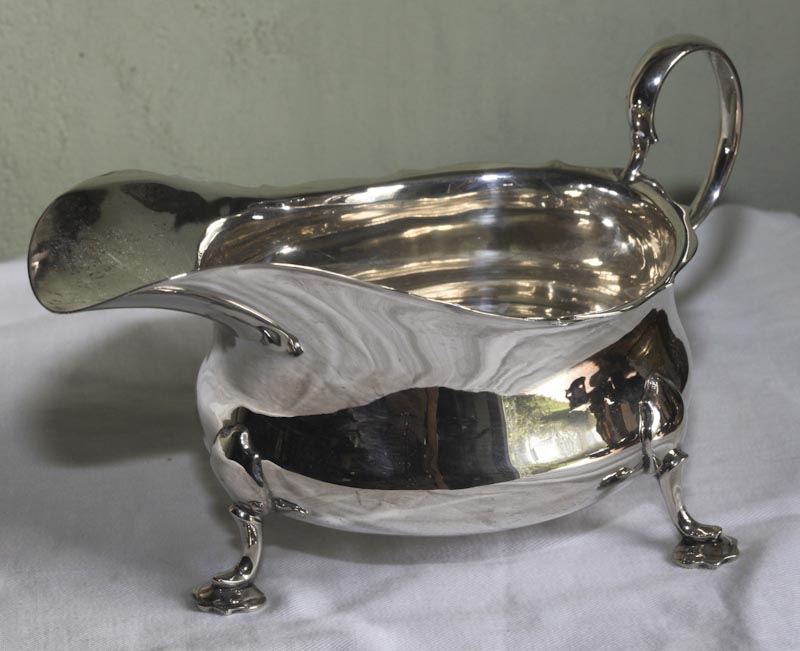 Solid Silver Sauce Boat c.1915