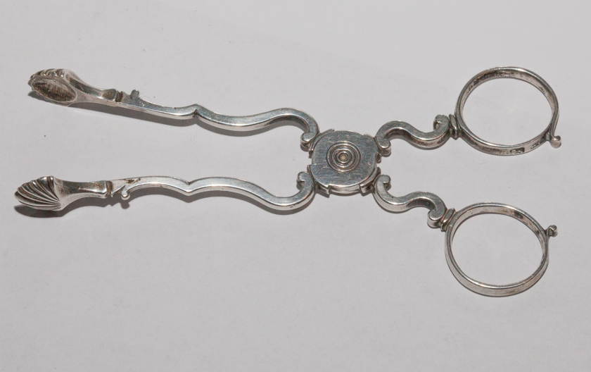 Pair of Silver Sugar Nips  Mid-18th Century