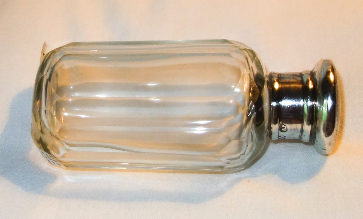 Silver Topped perfume Bottle c1873