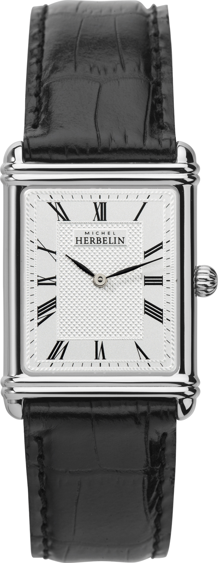 Mens SS Esprit Art Deco  strap Watch white dial