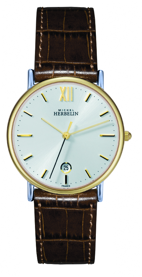 Mens Sonates Brown Strap WD Watch