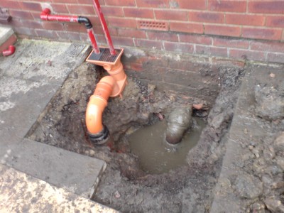 Replaced Broken Drains Flixton Plumber