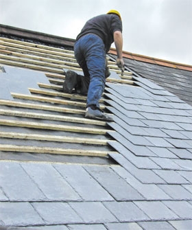 Stretford Roof Work being carried out