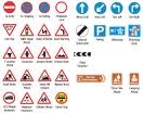 Traffic signs poster