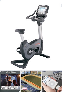 Life Fitness 95C Engage Upright Bike With Digital Console And Hybrid Base