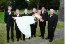 Clare & Allen with the Guys