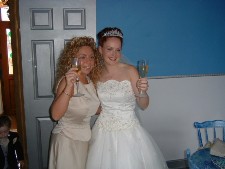 Rachel & Bridesmaid-June 2003