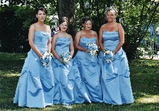 Bridesmaids in Blue