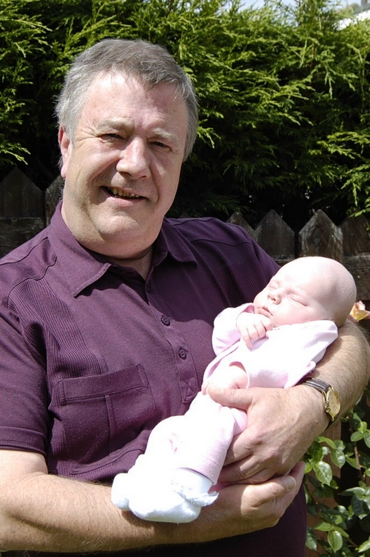 Emily Rose with Grandad