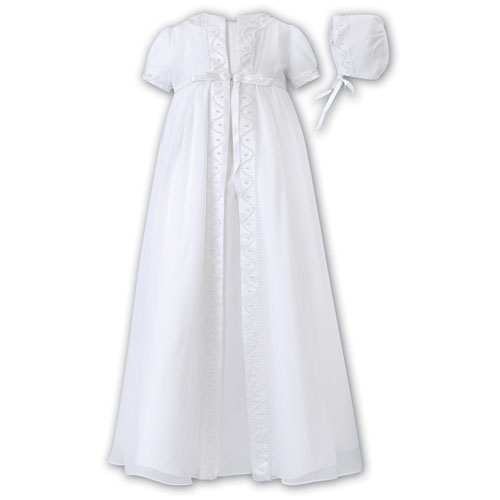 SLCHROCOBO1058 Sarah Louise Christening Robe, Coat & Bonnet : £159.99