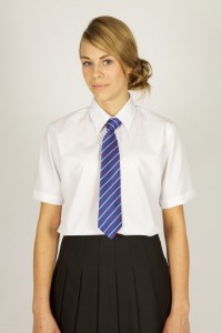 Trutex Girls White Short Sleeved Blouse 2PK