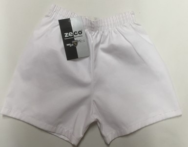Cotton P.E. Shorts-White