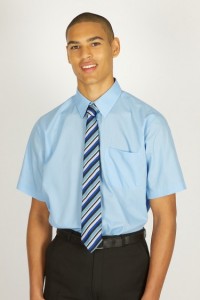 Trutex Boys Blue Short Sleeved Shirt 2PK