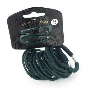 Green Hair Clips/Band