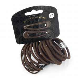 Brown Hair Clips/Band