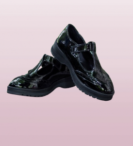Girls Patent T Bar Shoe