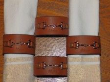 Snaffle Napkin Rings - Set of 4