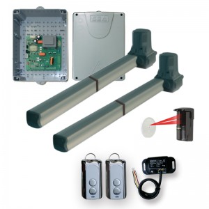 ALPHA 550 230V ELECTROMECHANICAL DOUBLE GATE KIT (400mm stroke)