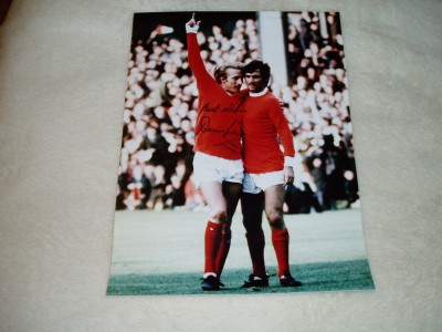 DENIS LAW      LARGE POSTER AUTOGRAPHED  by him