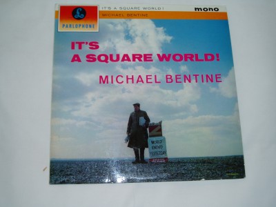 MICHAEL BENTINE    Autograph on RECORD SLEEVE    scarce