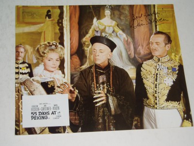 DAVID NIVEN      AUTOGRAPH on film photograph