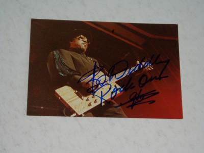 BO DIDDLEY       autograph on photograph