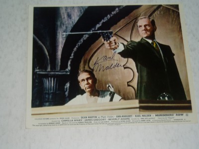 KARL MALDEN        AUTOGRAPH on film PHOTOGRAPH