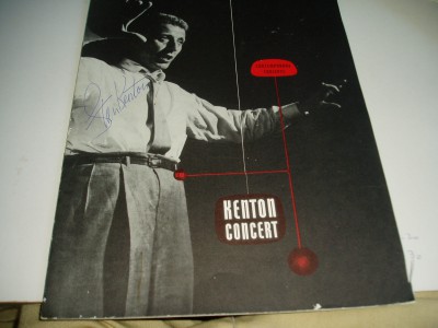 STAN KENTON        AUTOGRAPH on Jazz :Programme    UK  1960