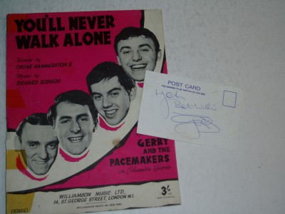 GERRY and THE PACEMAKERS       AUTOGRAPH plus Sheet Music