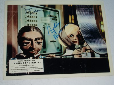 SYLVIA ANDERSON   Thunderbirds     AUTOGRAPH on classic photograph