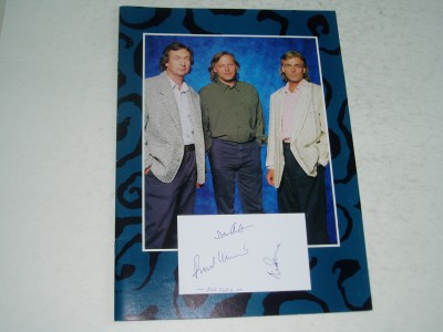 PINK FLOYD     THREE AUTOGRAPHS and picture