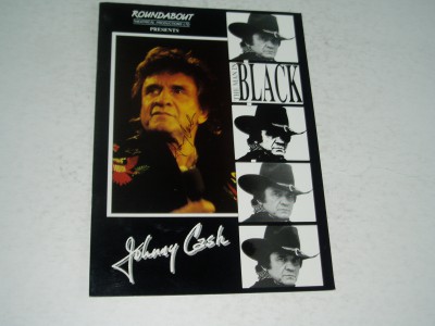 JOHNNY CASH       AUTOGRAPH on concert programme