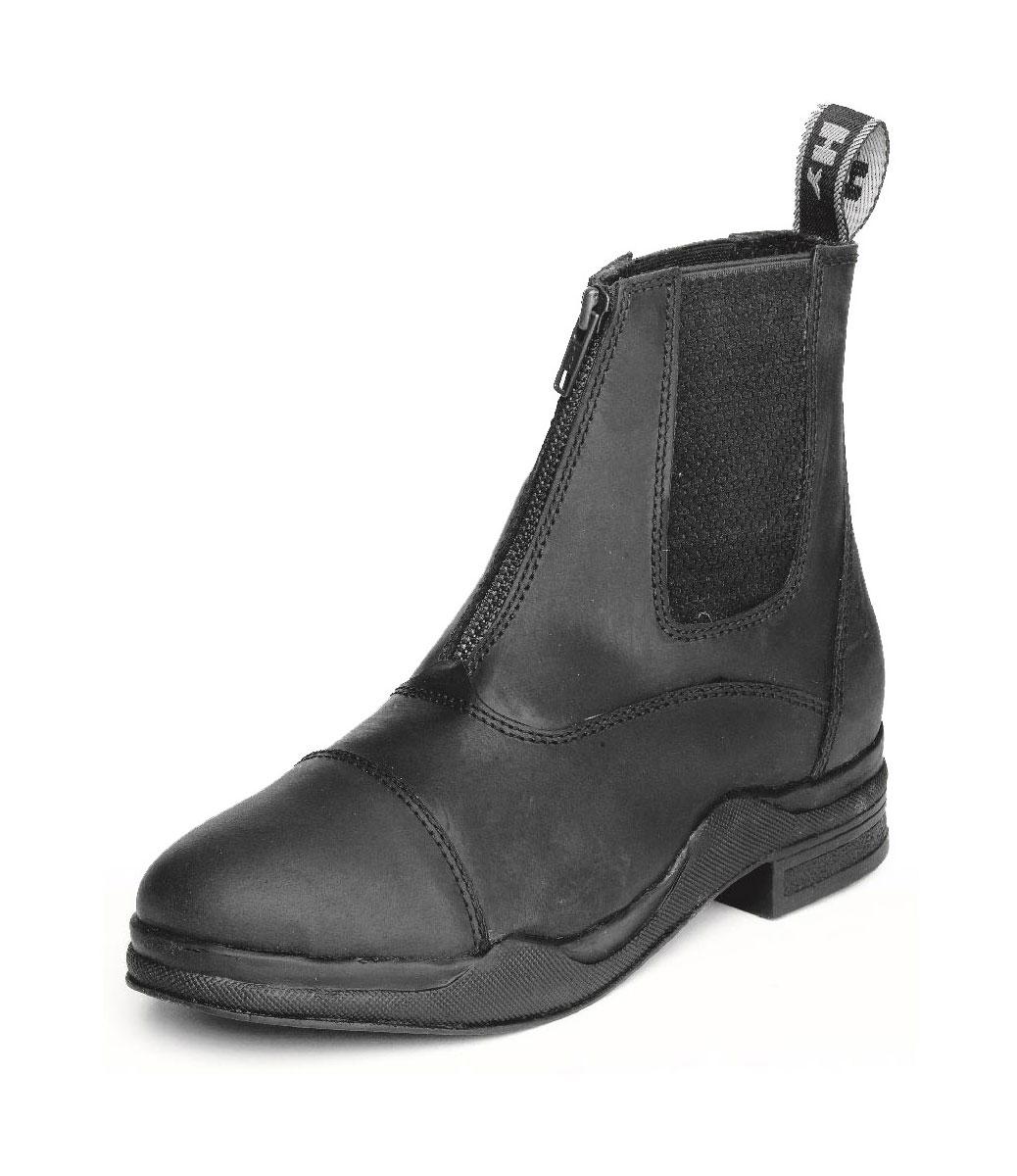 HyLAND Wax Leather Zip Boot