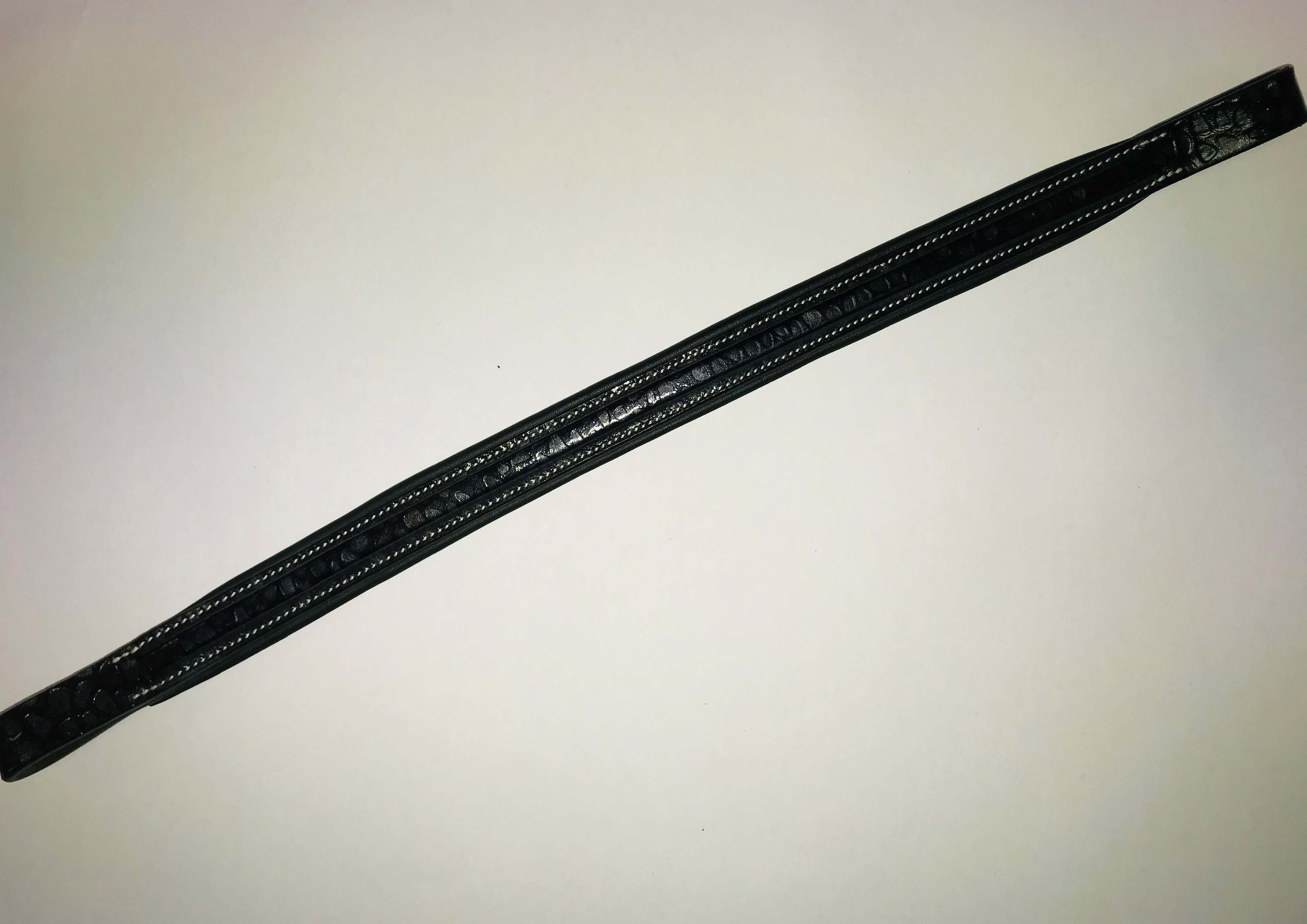 Wolds Croc Leather Browband