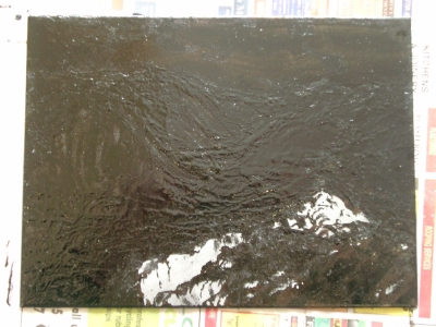 Just the foreground darker areas to etch (showing light)