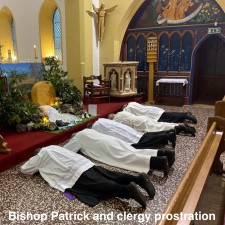 Prostration of Clergy at St Anne's Buxton