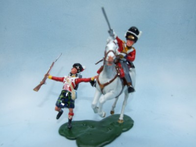 SCOTS GREYS STIRUP CHARGE AT WATERLOO WITH  GORDONS