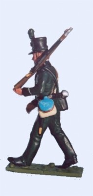 95th RIFLES MARCHING RIFLE OVER SHOULDER