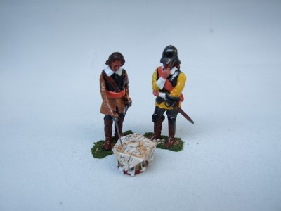 OLIVER CROMWELL WITH COLONEL NATHANIEL FINNES