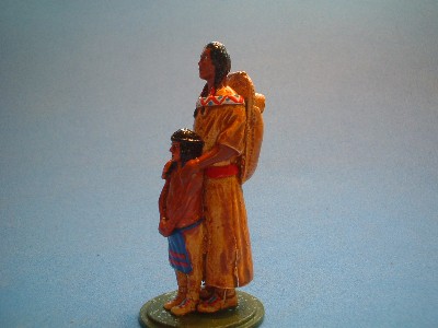 INDIAN WOMAN WITH SMALL GIRL