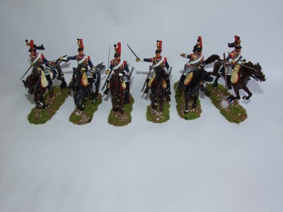 FRENCH CUIRASSIERS SET OF SIX TROOPERS