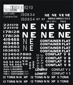 L.N.E.R. Lowfits, Container Flats