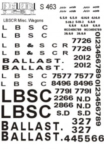 L.B.S.C.R. Ballast Wagons/Brake Vans