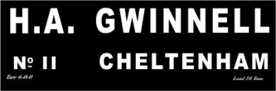 H. A. Gwinnell, Cheltenham