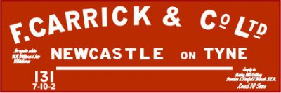 F. Carrick & Co. Ltd., Newcastle