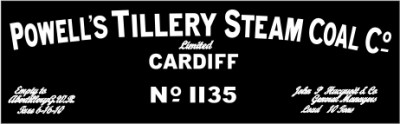 Powell's Tillery Steam Coal Co. Cardiff