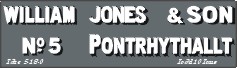 Wm. Jones, Pontrhythallt.